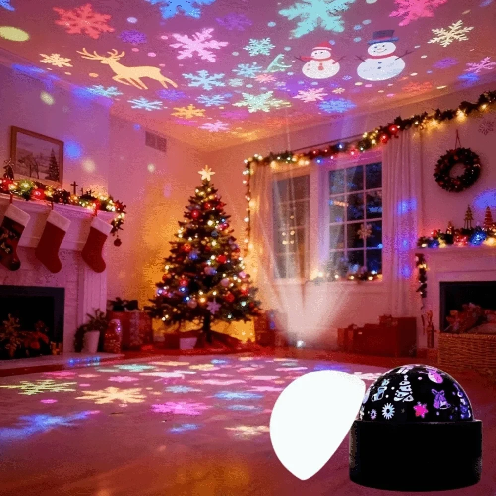 Halloween Christmas Galaxy Projector Night Light USB Plug-and-Play LED Night Light