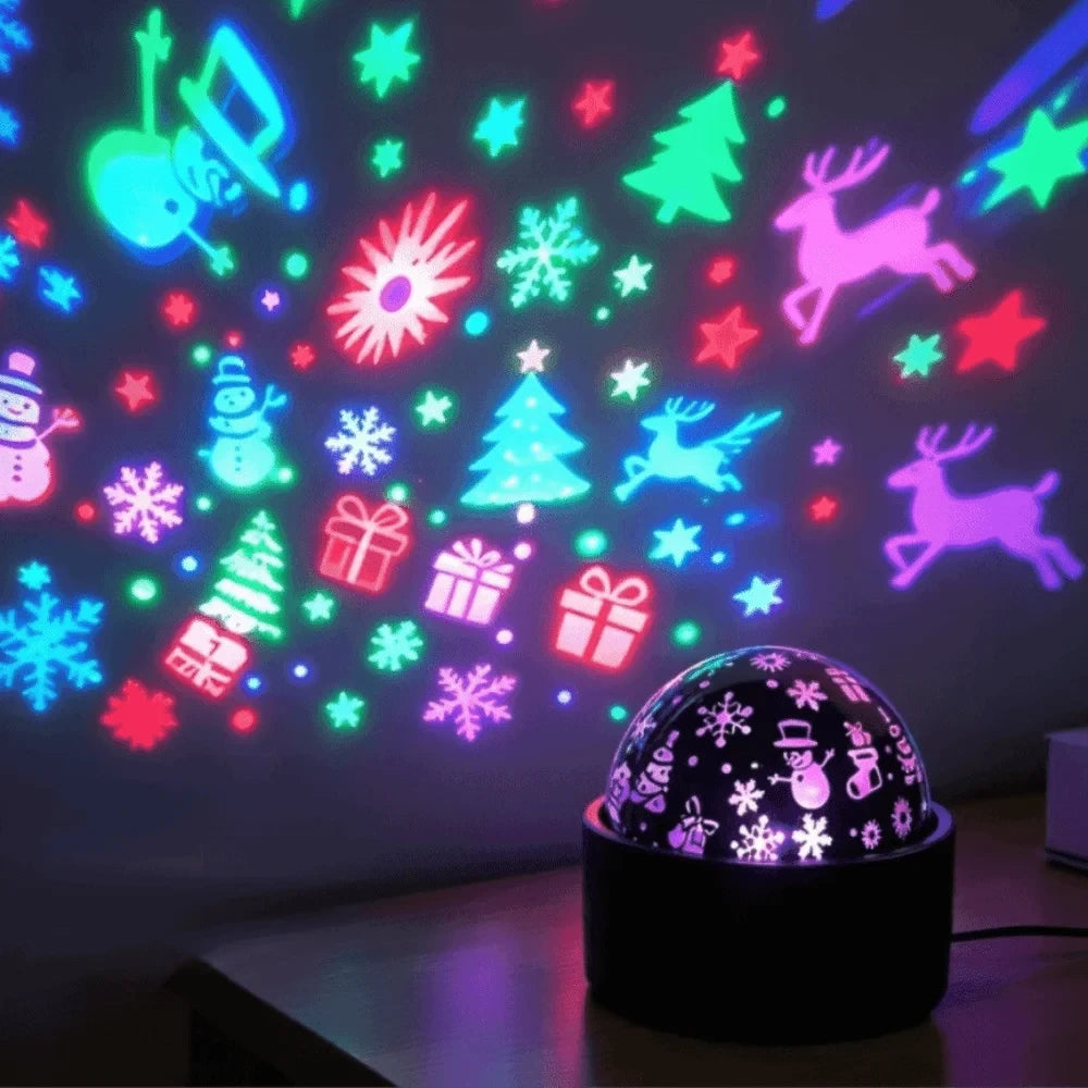 Halloween Christmas Galaxy Projector Night Light USB Plug-and-Play LED Night Light