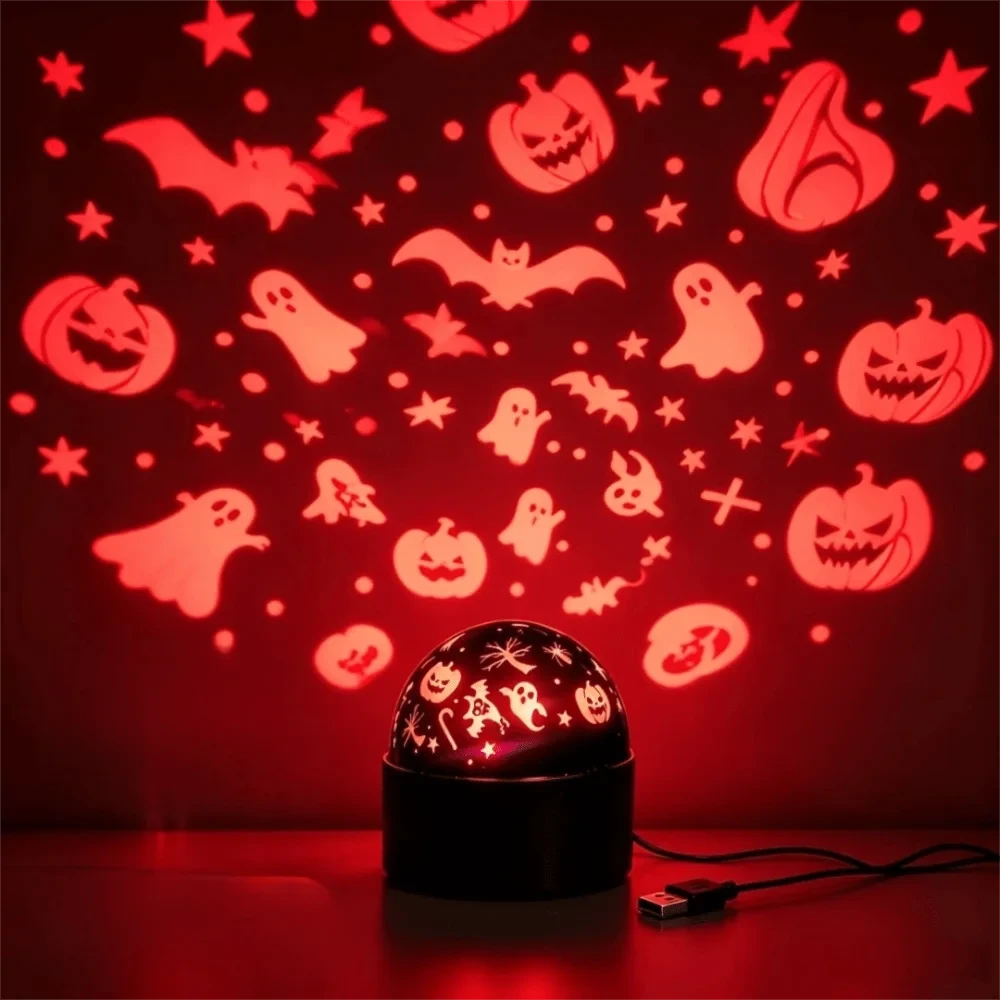 Halloween Christmas Galaxy Projector Night Light USB Plug-and-Play LED Night Light