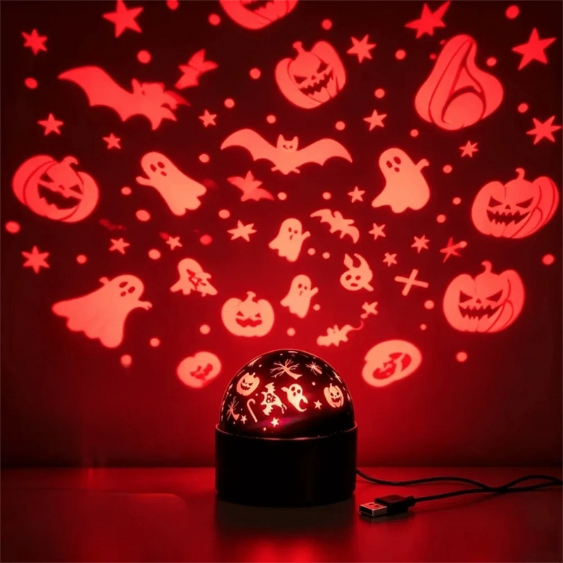 Halloween Christmas Galaxy Projector Night Light USB Plug-and-Play LED Night Light